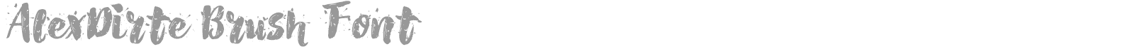 AlexDirte Brush font preview